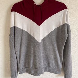 Size Small Tri Color Hoodie